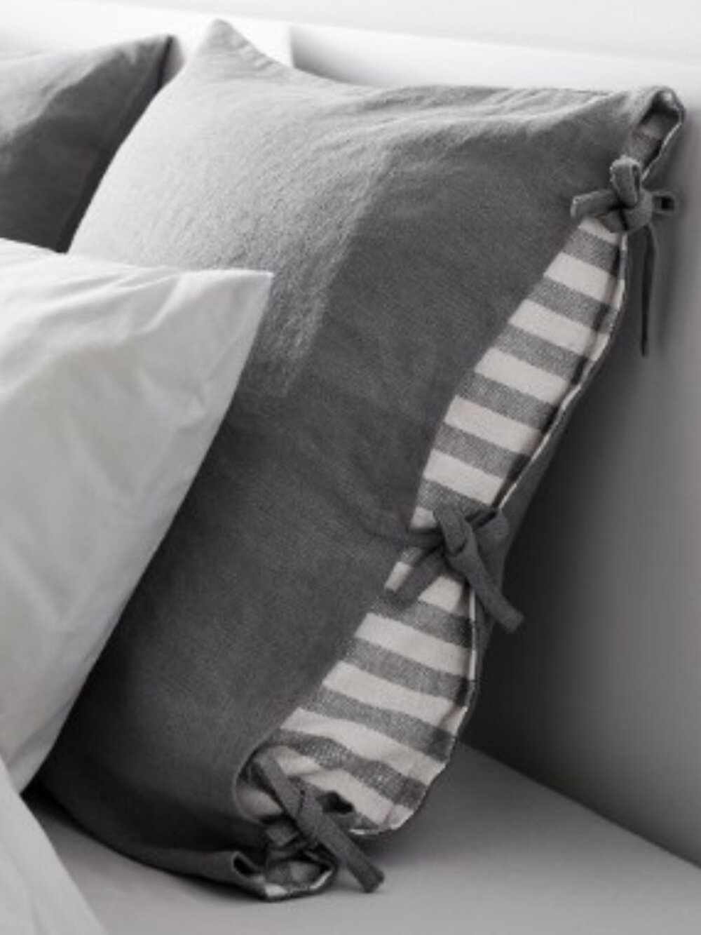 Ramie and duck feather cushion